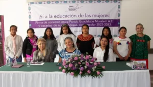 Fondo Guadalupe Musalem A.C., firma convenio con nuevas becarias.